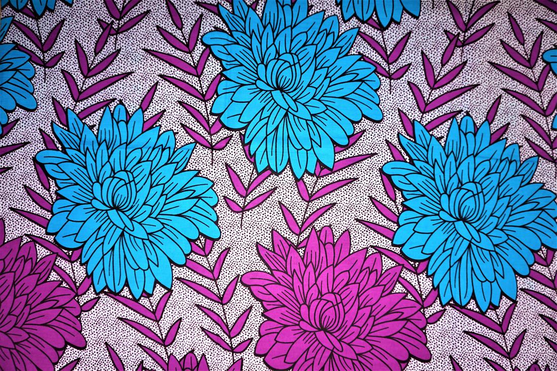 Multicolour Cotton African Wax Prints 6 Yards
