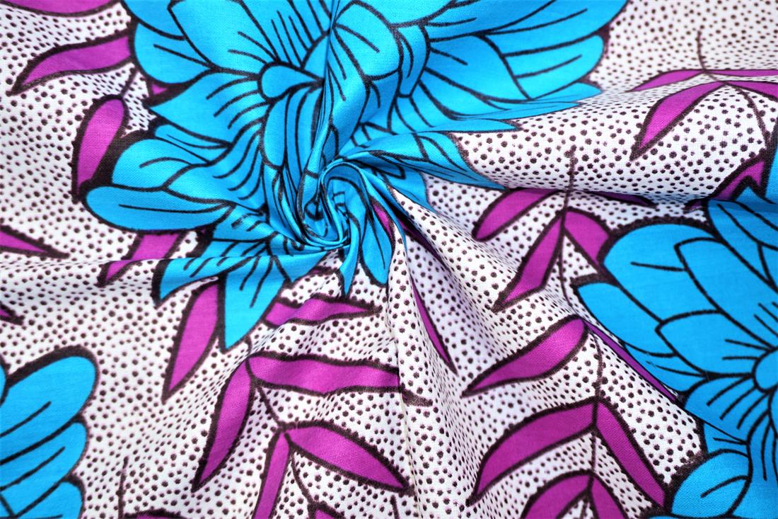 Multicolour Cotton African Wax Prints 6 Yards