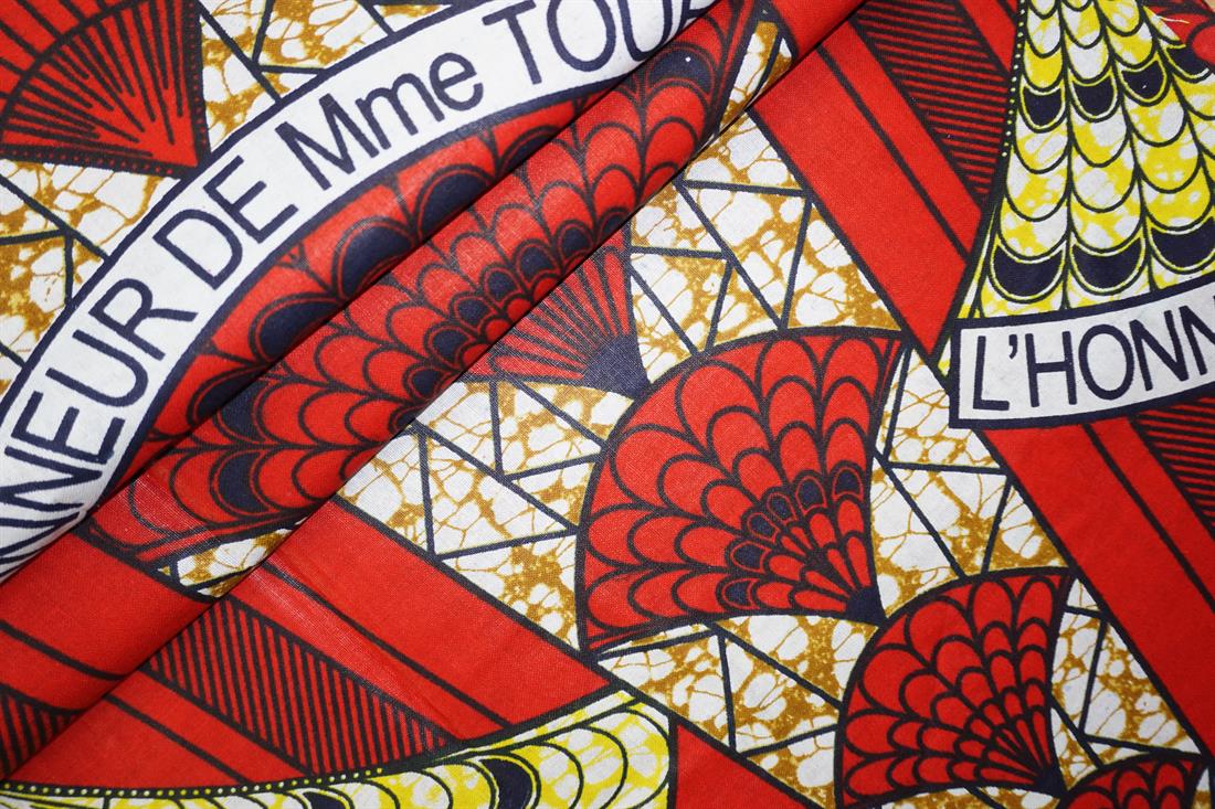 Multicolour Cotton African Wax Prints 6 Yards