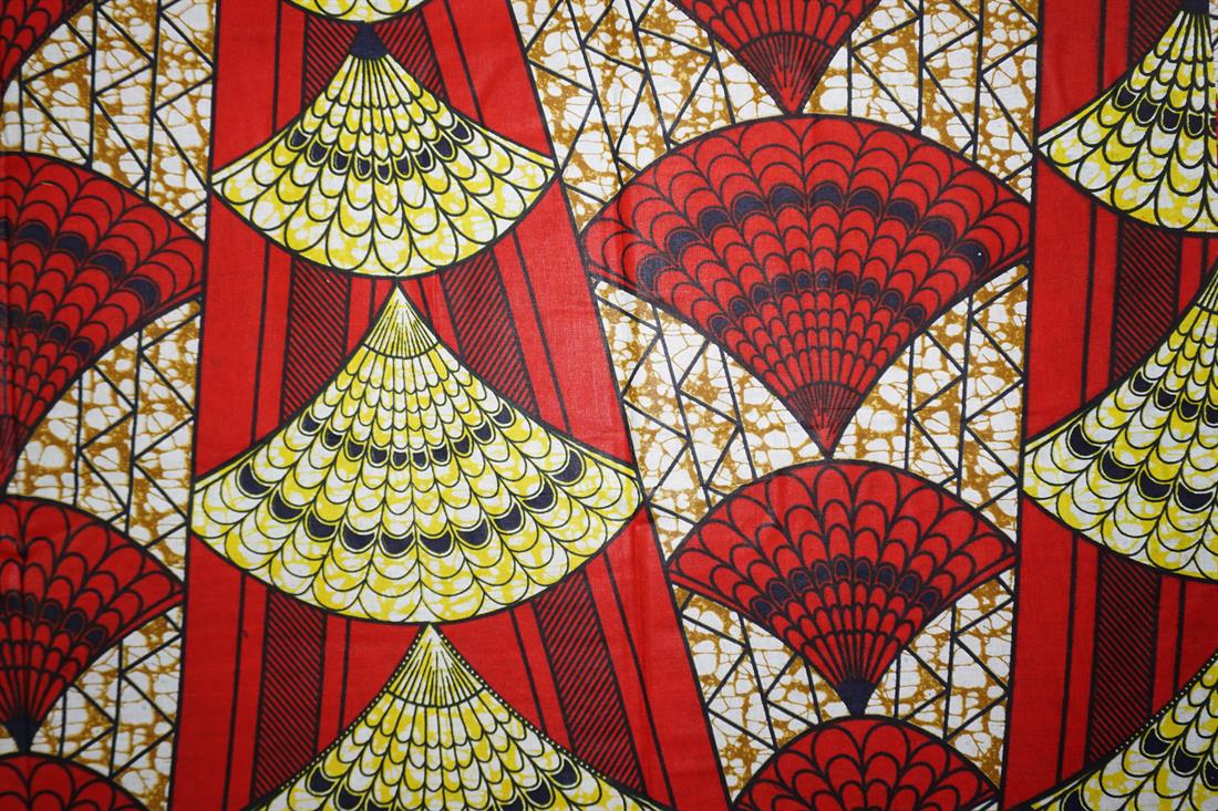 Multicolour Cotton African Wax Prints 6 Yards