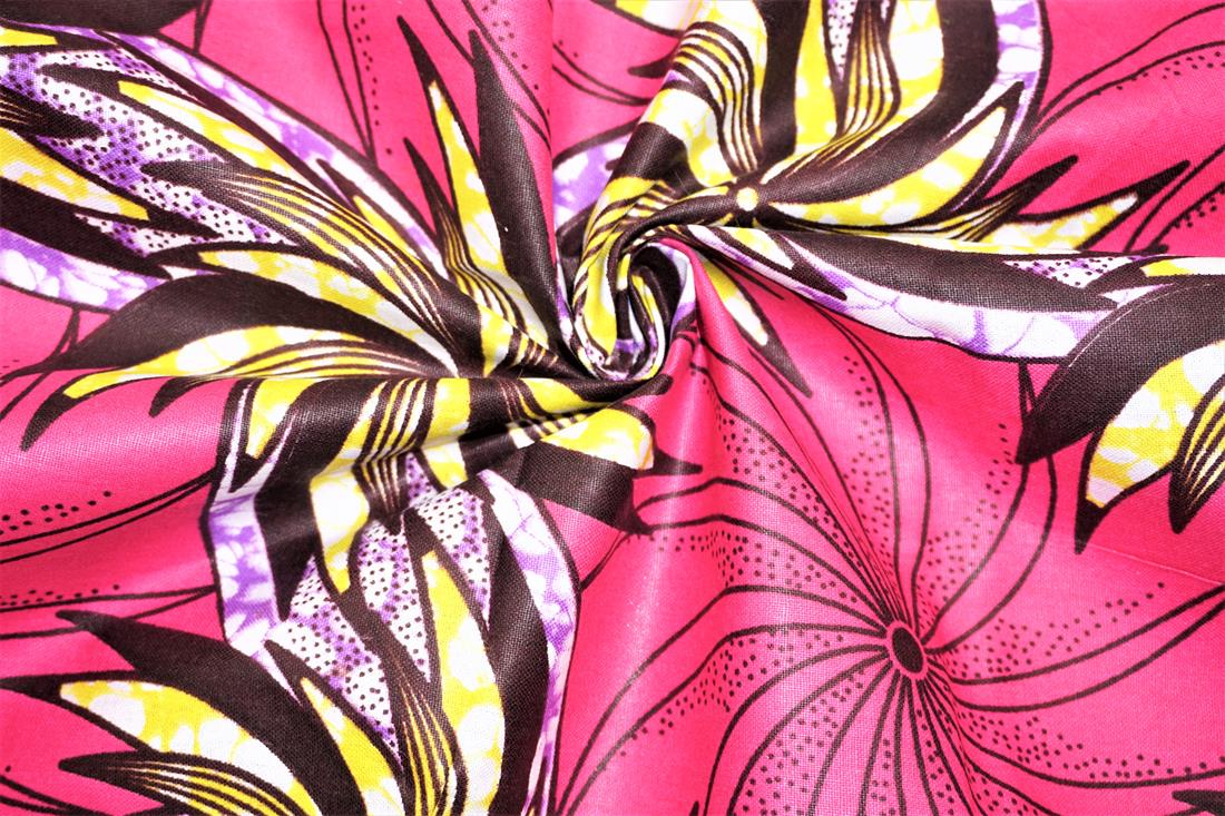 Multicolour Cotton African Wax Prints 6 Yards