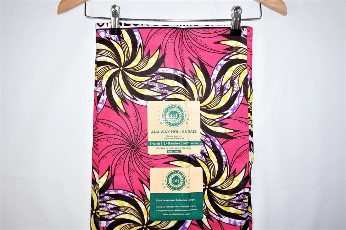 Multicolour Cotton African Wax Prints 6 Yards