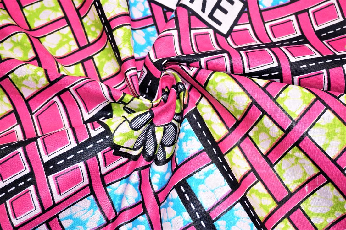 Multicolour Cotton African Wax Prints 6 Yards