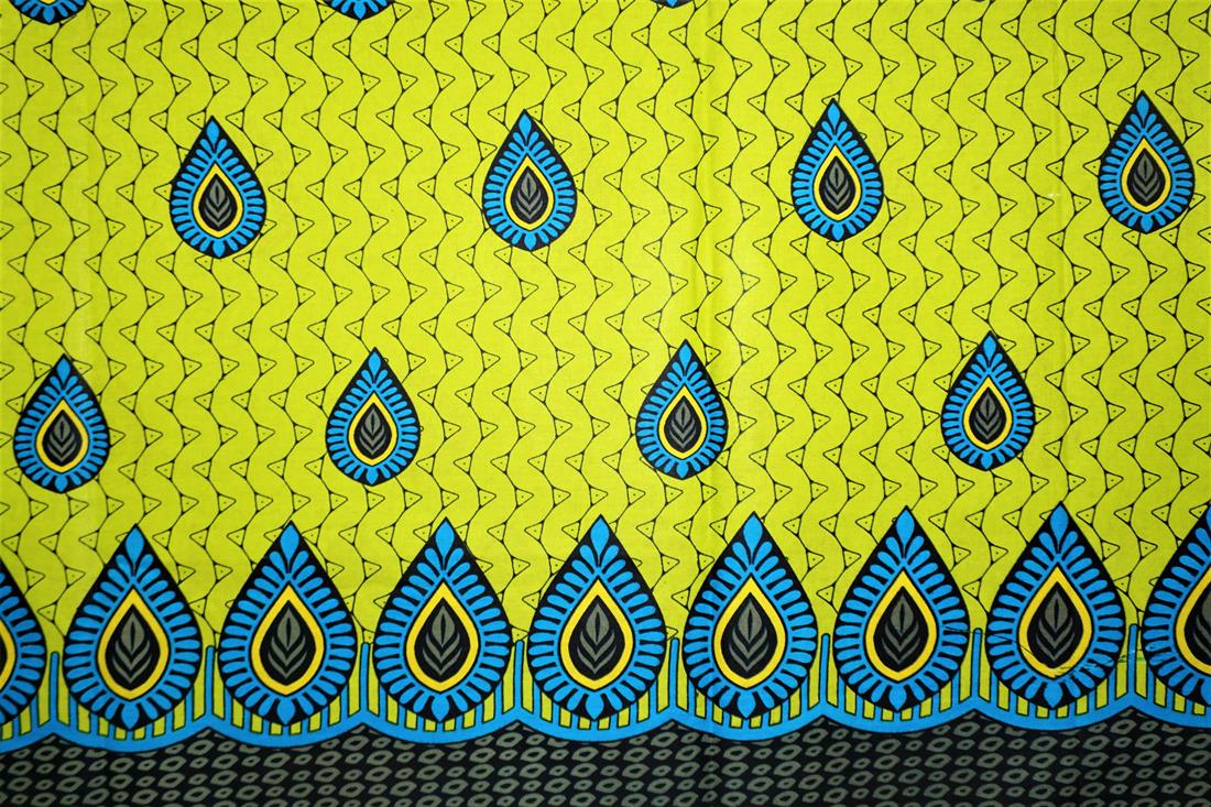 Multicolour Cotton African Wax Prints 6 Yard