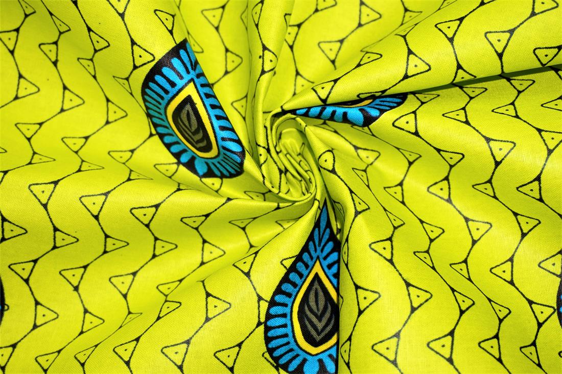 Multicolour Cotton African Wax Prints 6 Yard