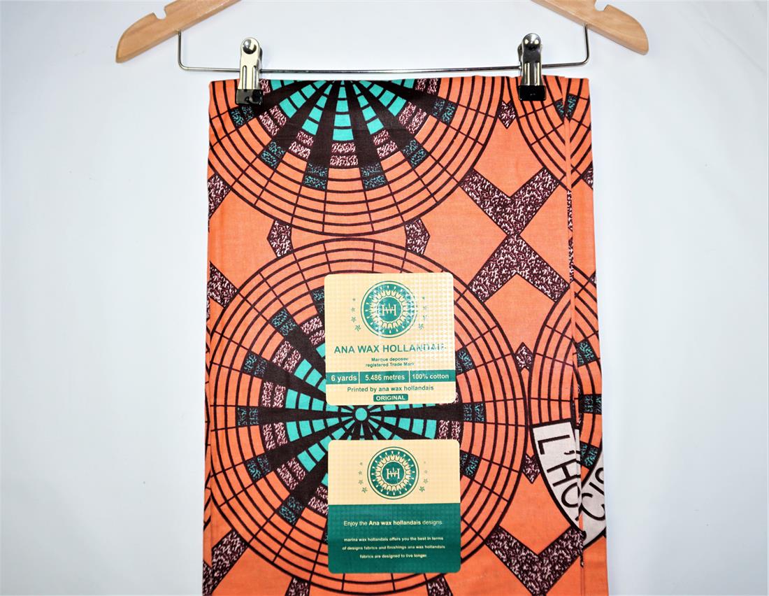 Multicolour Cotton African Wax Prints 6 Yard