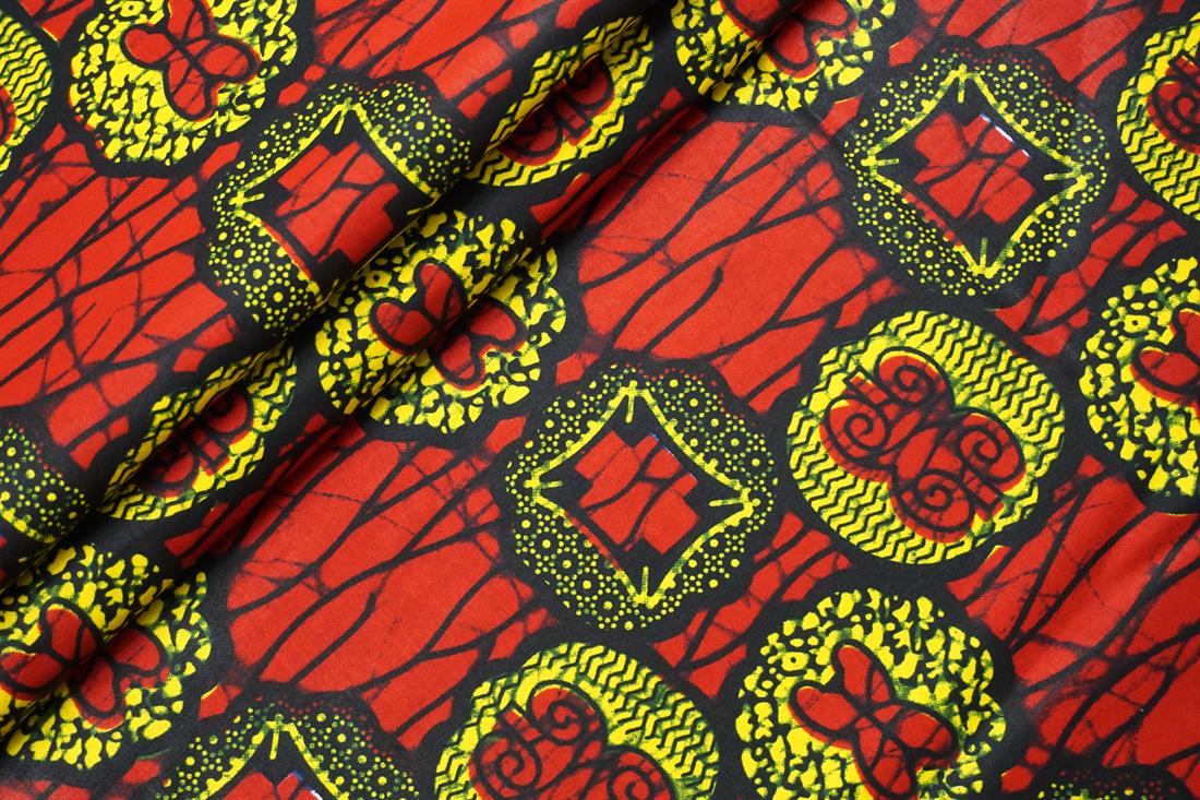 Multicolour Cotton African Wax Prints 6 Yard