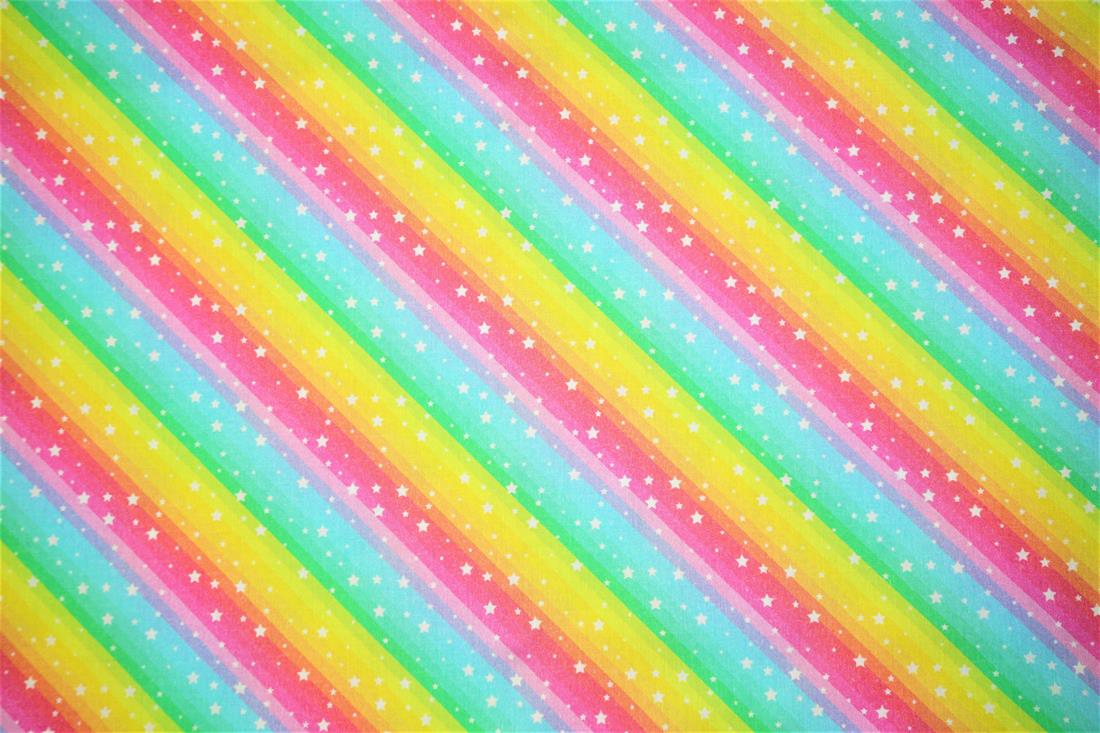 Rainbow Little Johnny - Stars Cotton