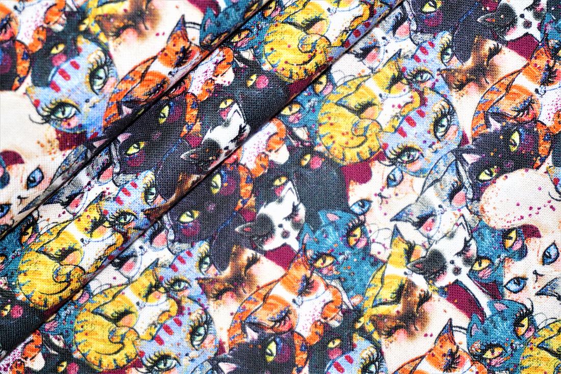 Multicolour Cotton Beauty Cats