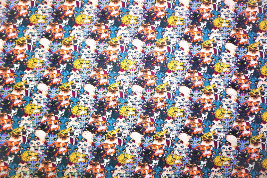 Multicolour Cotton Beauty Cats