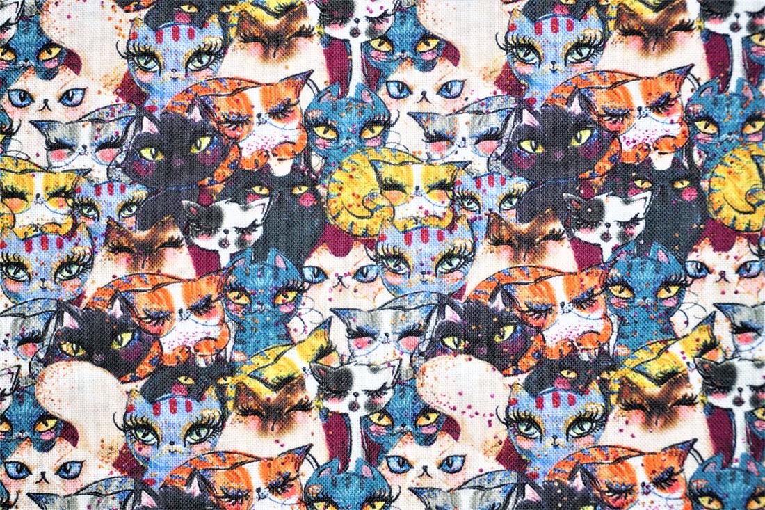 Multicolour Cotton Beauty Cats