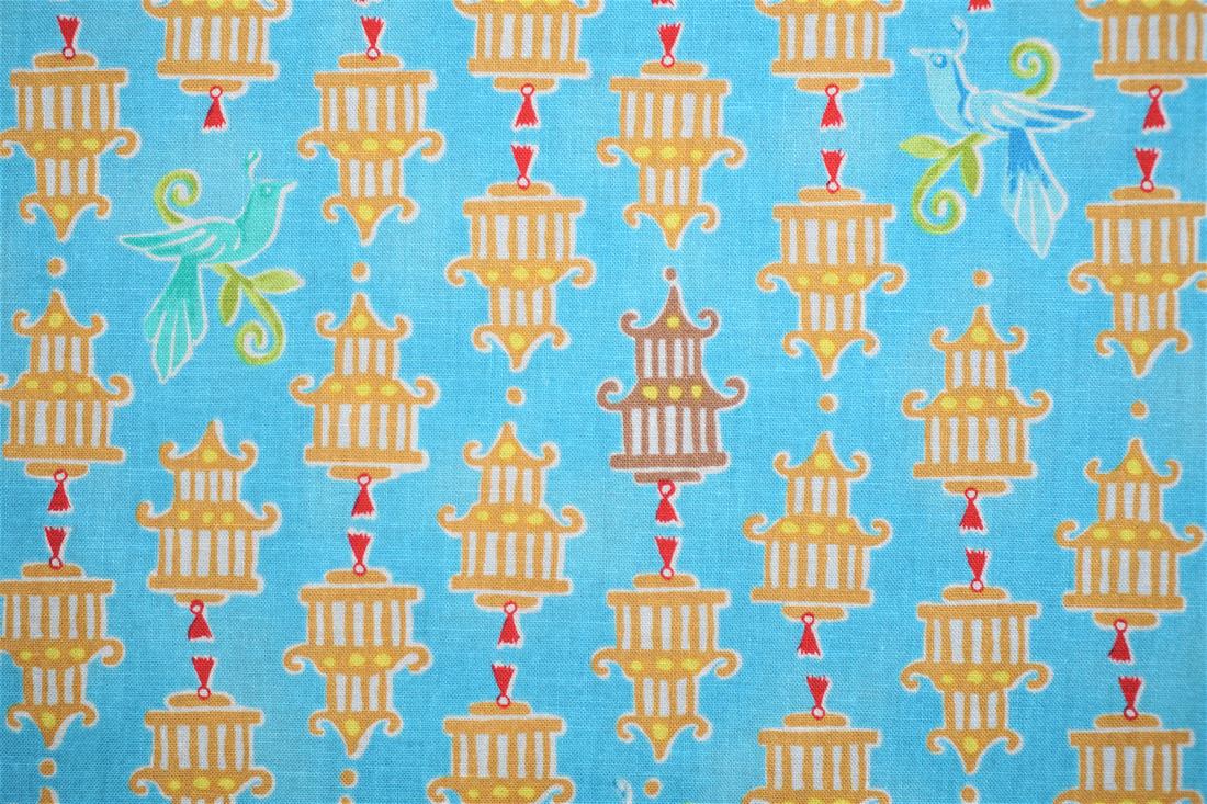 Blue Printed Cotton Fabrics
