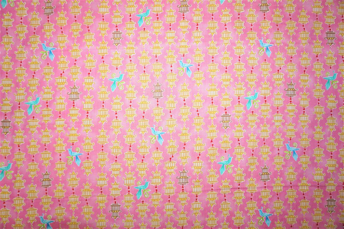 Pink Printed Cotton Fabrics