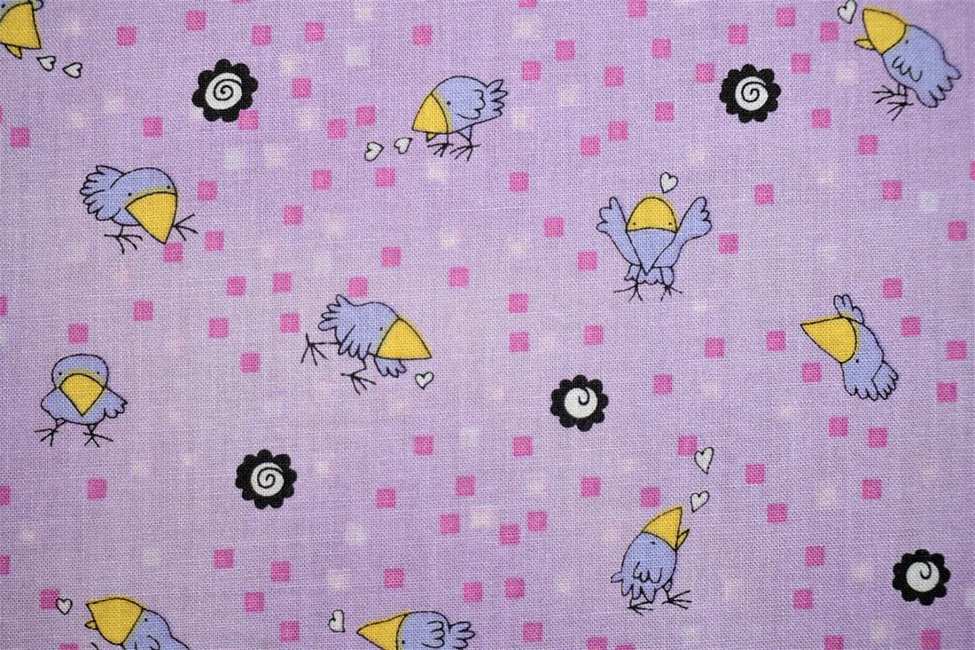 Lilac Printed Cotton Fabrics