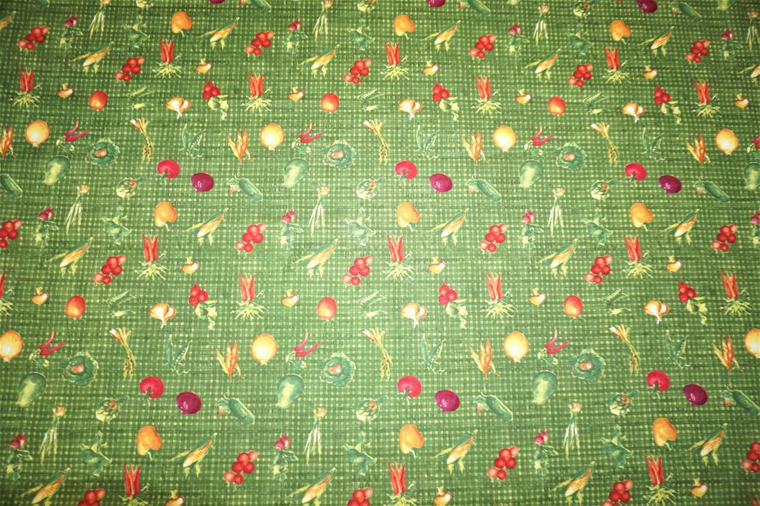 Green Printed Cotton Fabrics