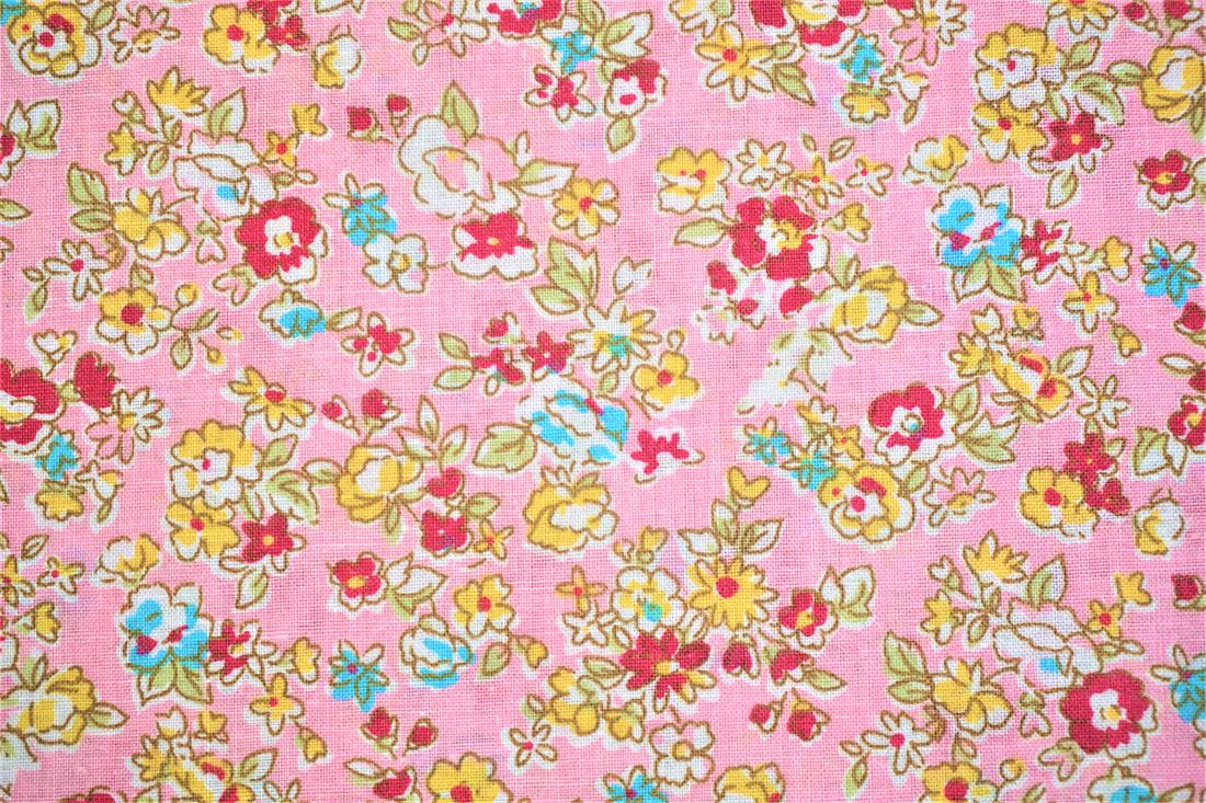 Pink Cotton Flowers