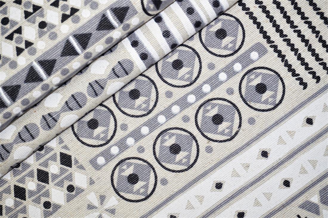 Natural Cotton Geometric