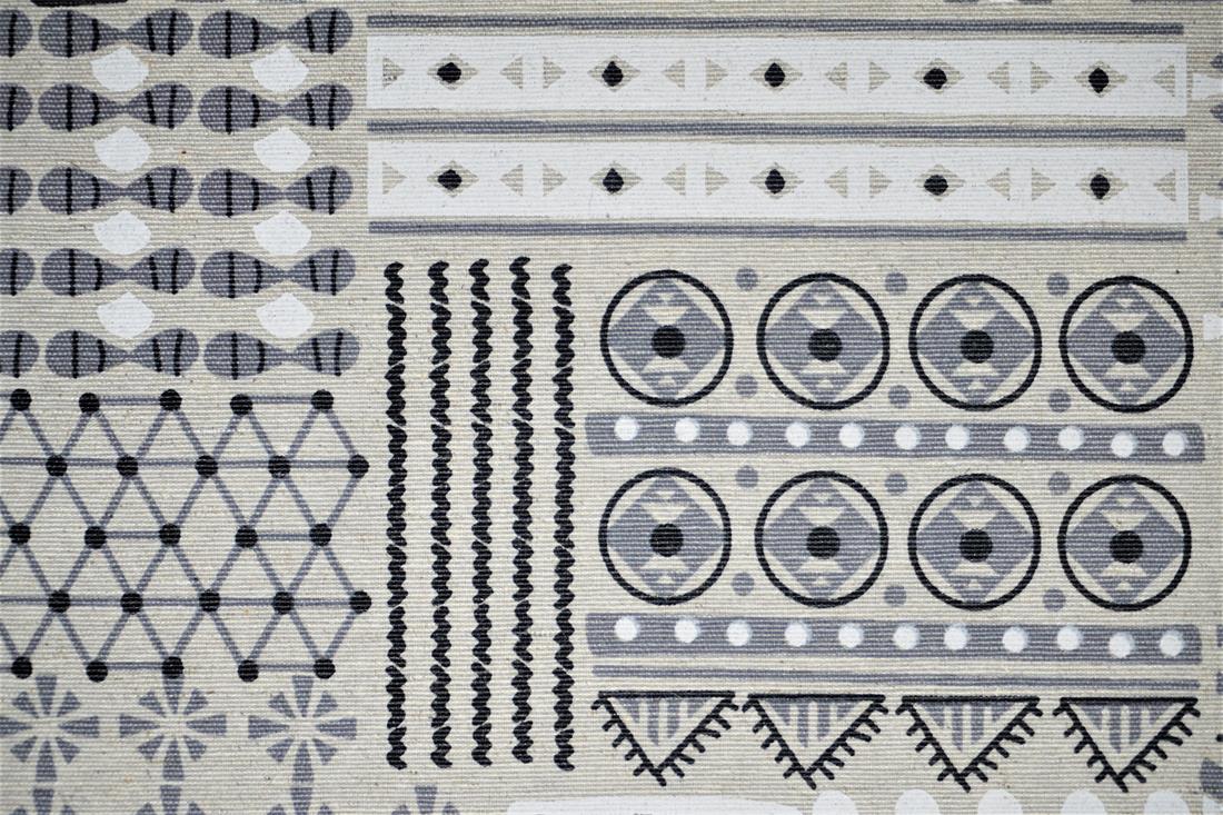 Natural Cotton Geometric