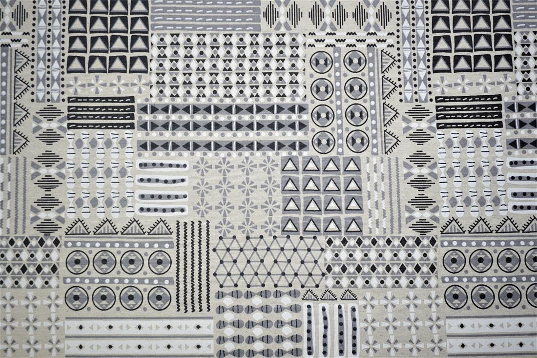 Natural Cotton Geometric
