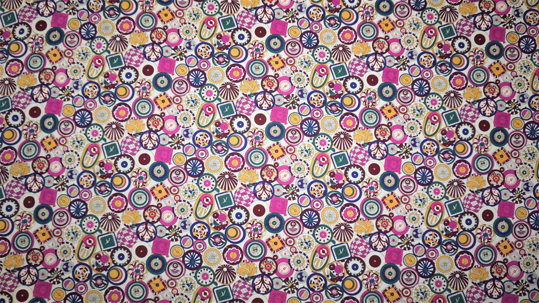 Claret Printed Cotton Fabrics