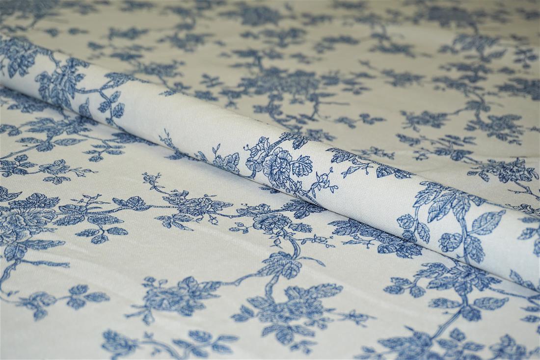 White Cotton Floral Lines