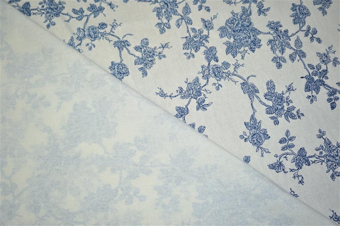 White Cotton Floral Lines