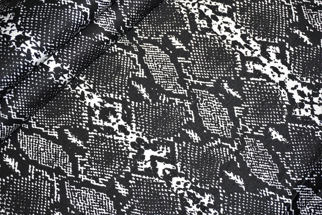 Black Cotton Snake Skin