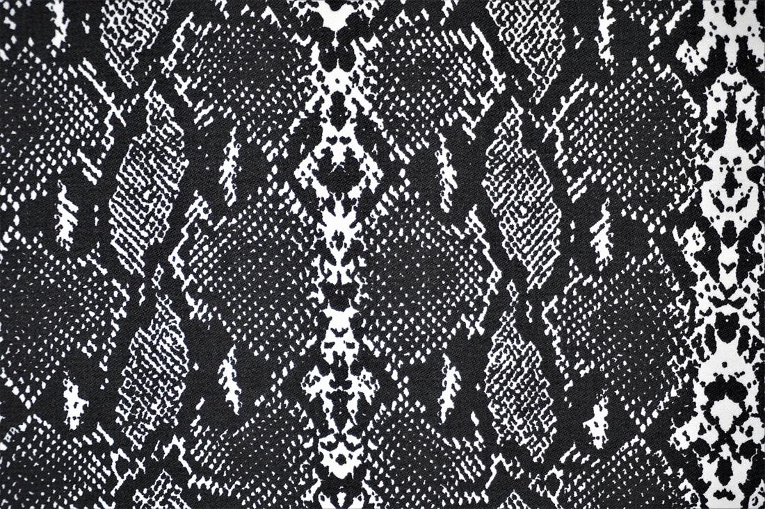 Black Cotton Snake Skin