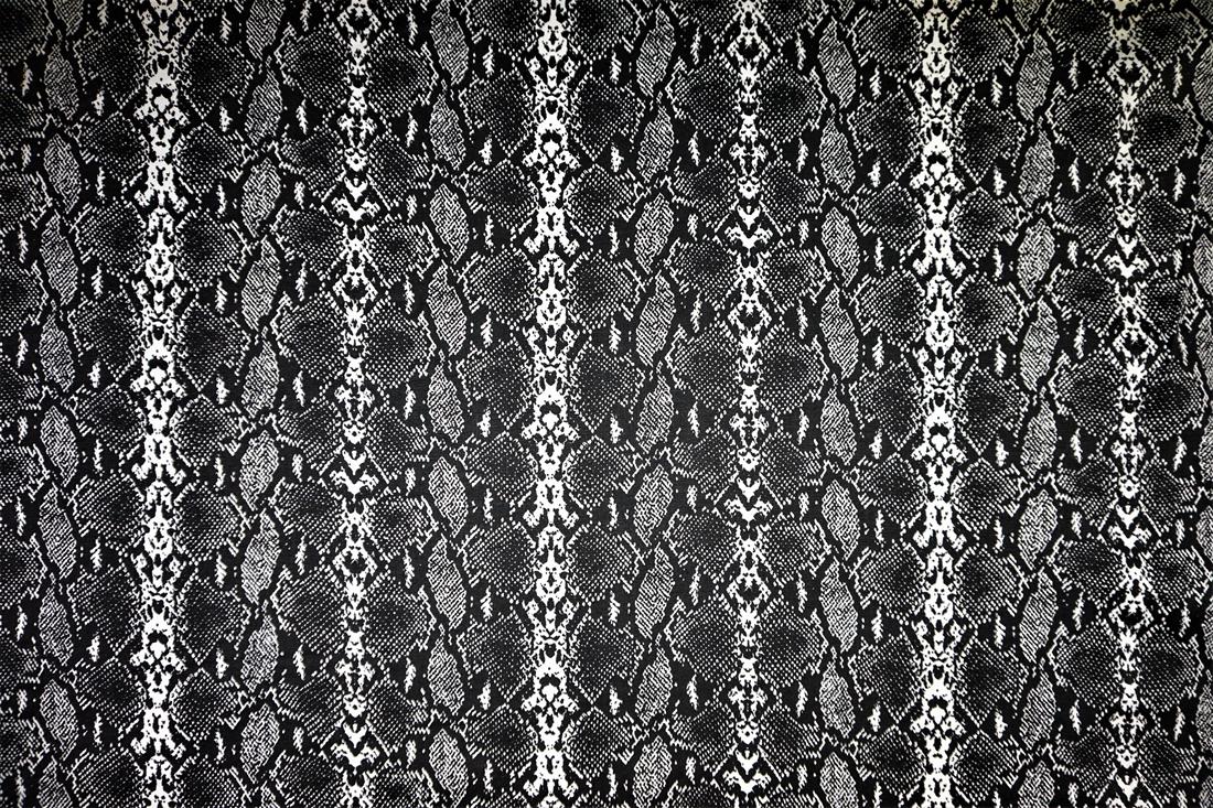 Black Cotton Snake Skin