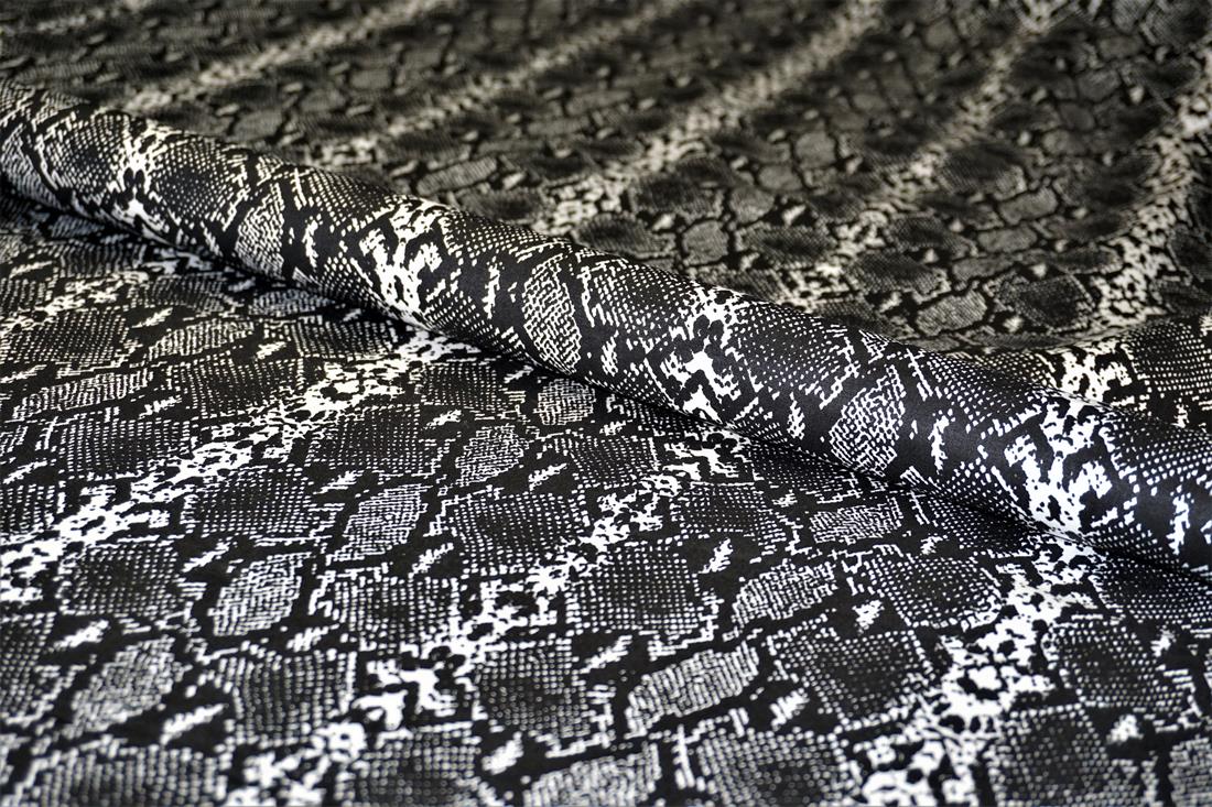 Black Cotton Snake Skin