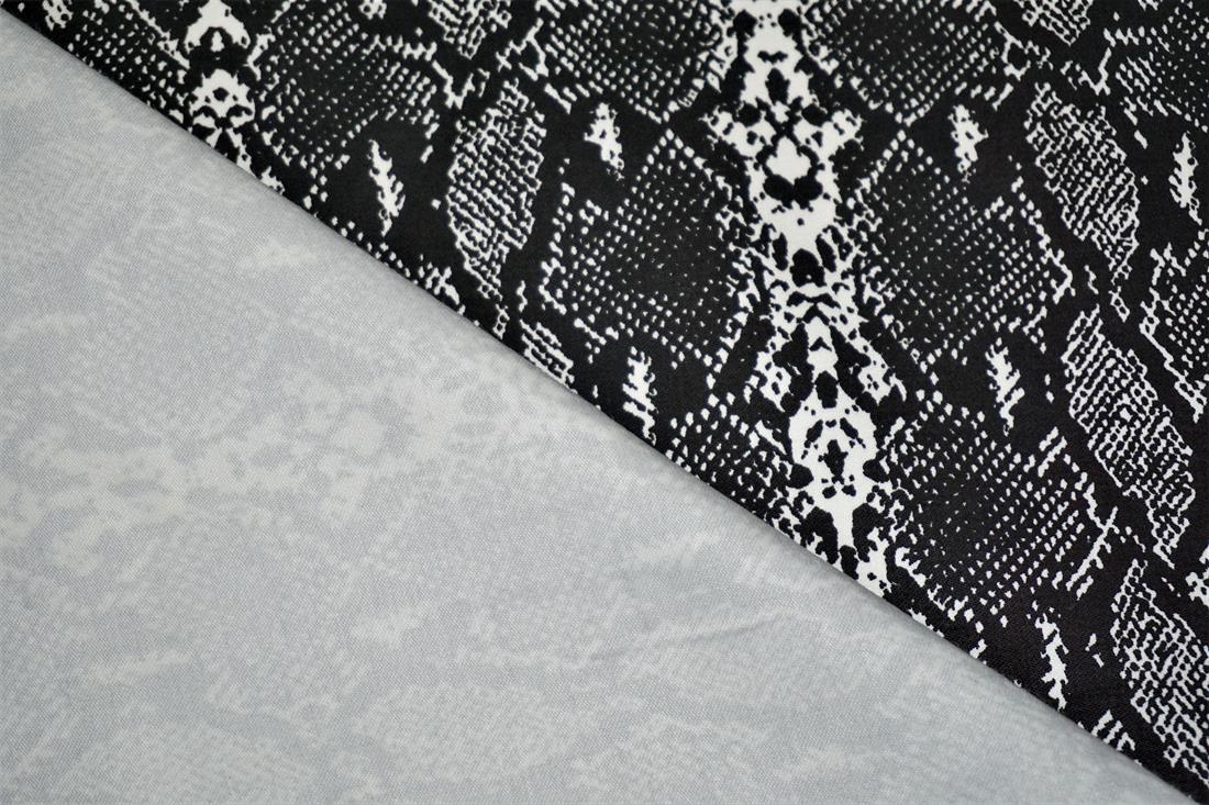 Black Cotton Snake Skin