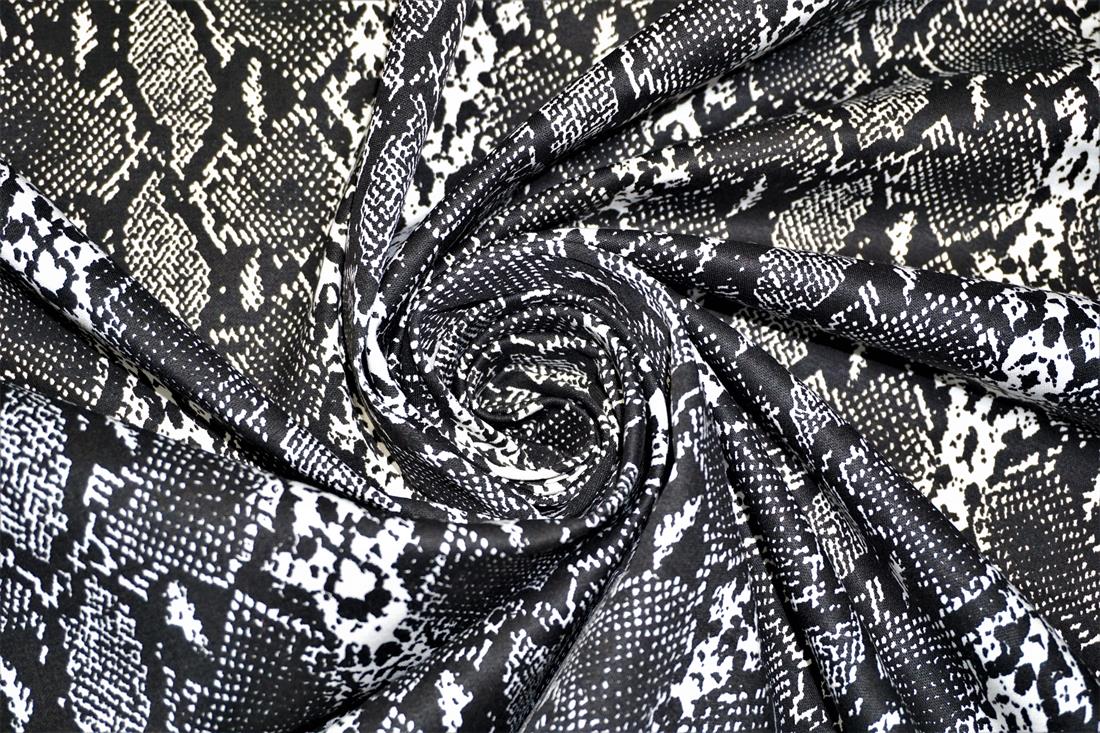 Black Cotton Snake Skin