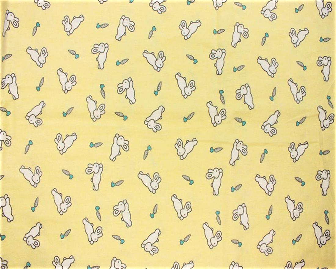 Lemon Cotton Bunnies Winceyette