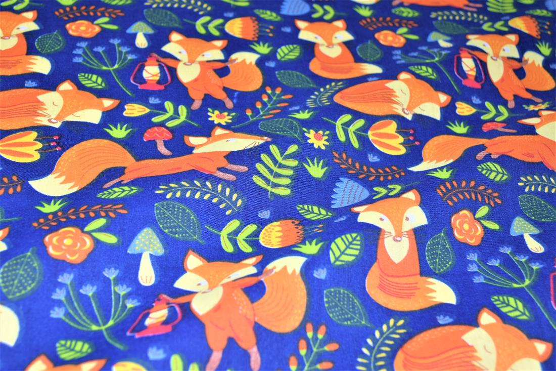 Royal Blue Cotton Foxs