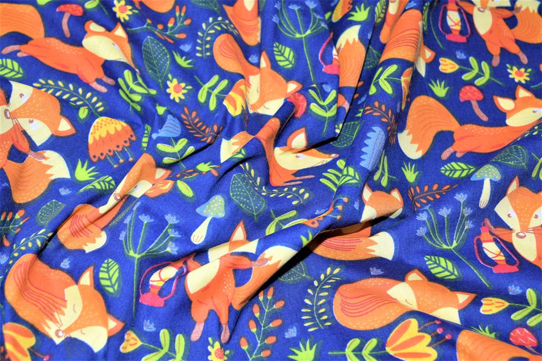 Royal Blue Cotton Foxs
