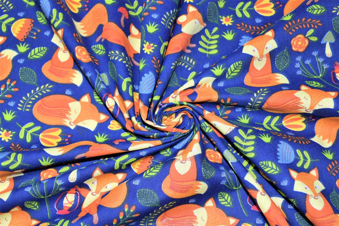 Royal Blue Cotton Foxs