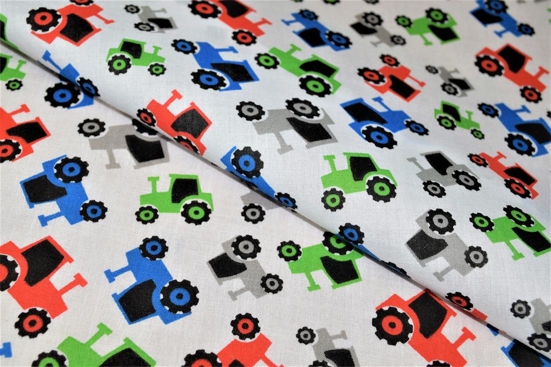 White Cotton Tractors