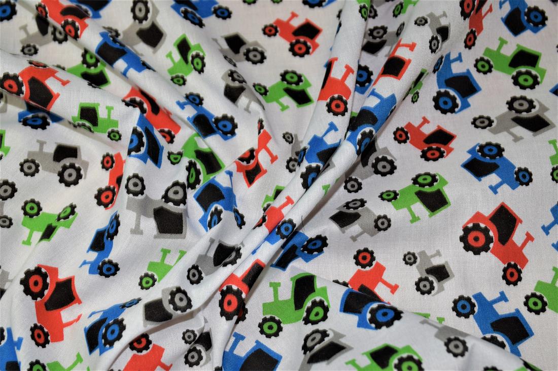 White Cotton Tractors