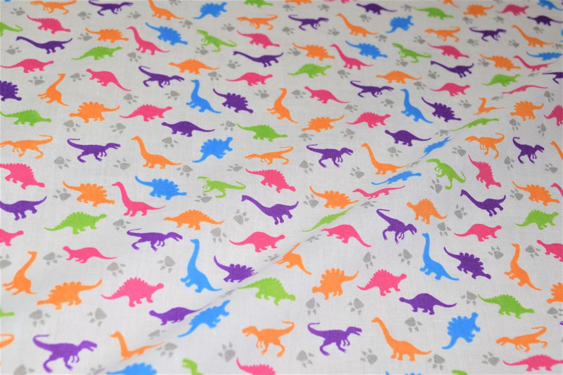 White Cotton Rainbow Dinosaur