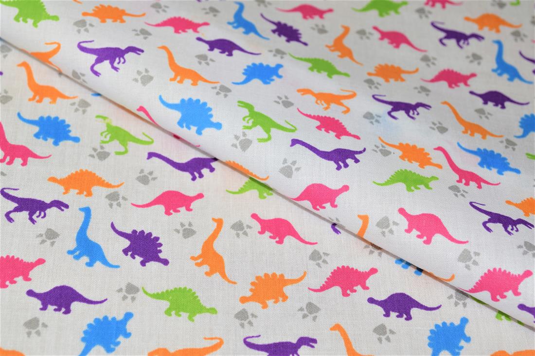 White Cotton Rainbow Dinosaur