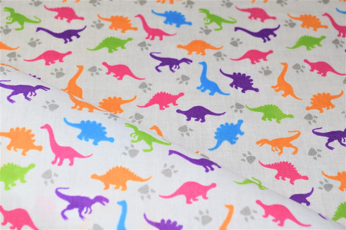 White Cotton Rainbow Dinosaur