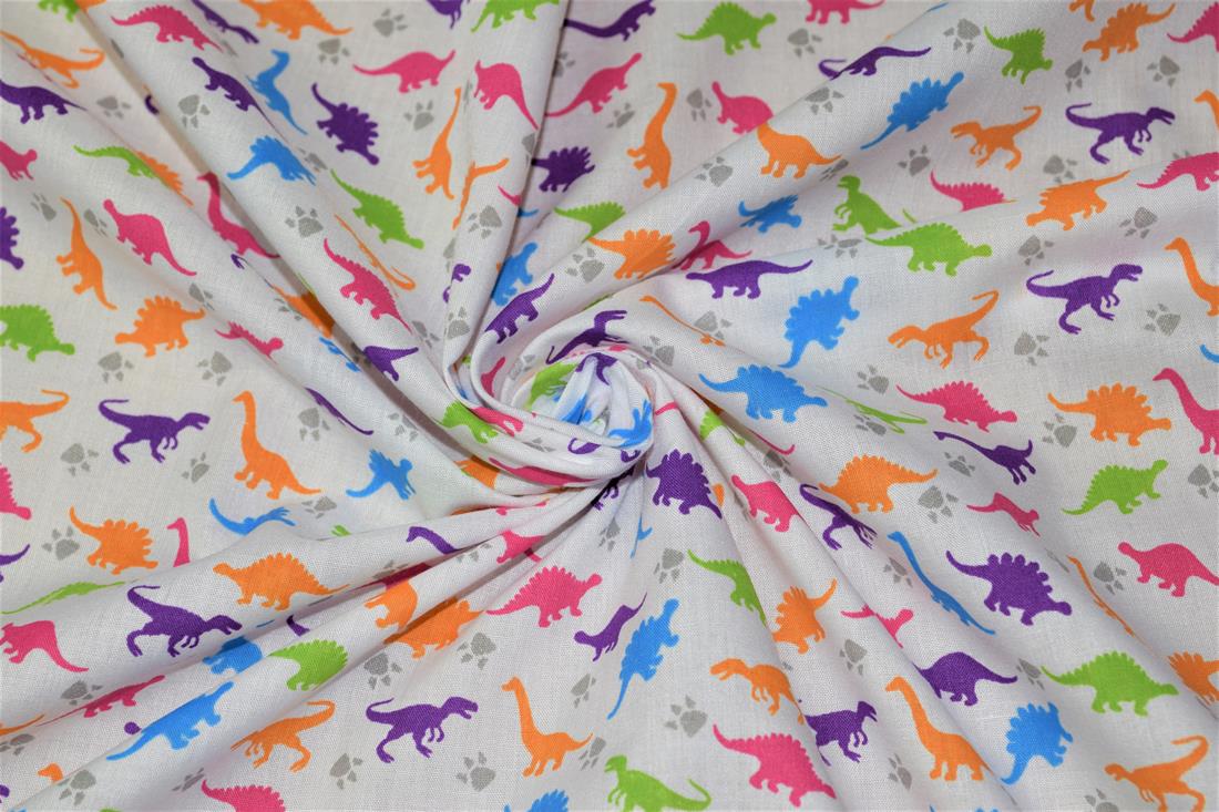 White Cotton Rainbow Dinosaur