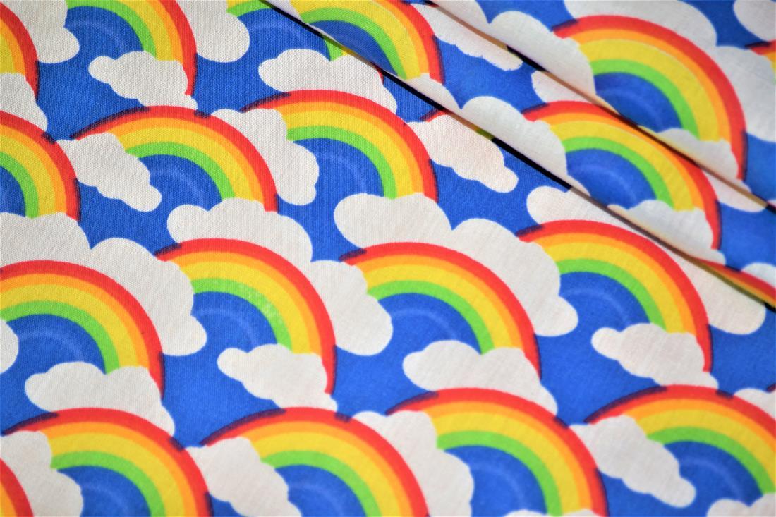 Royal Blue Cotton Printed Poly Cottons