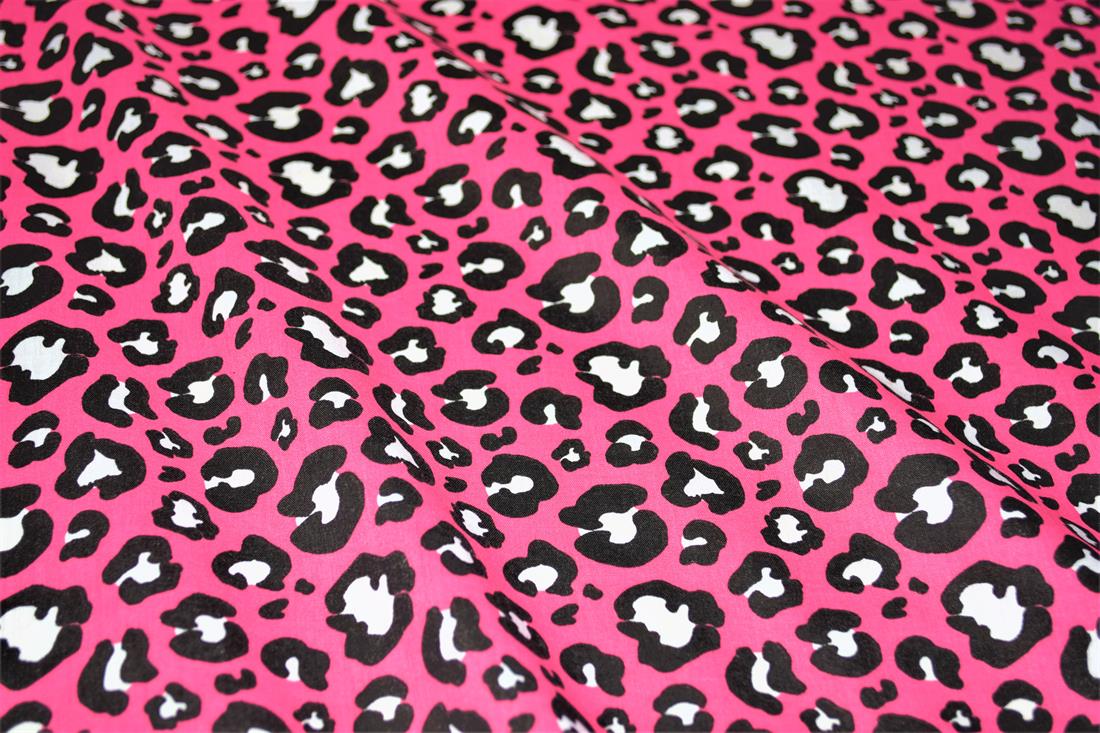 Pink Cotton Printed Poly Cottons