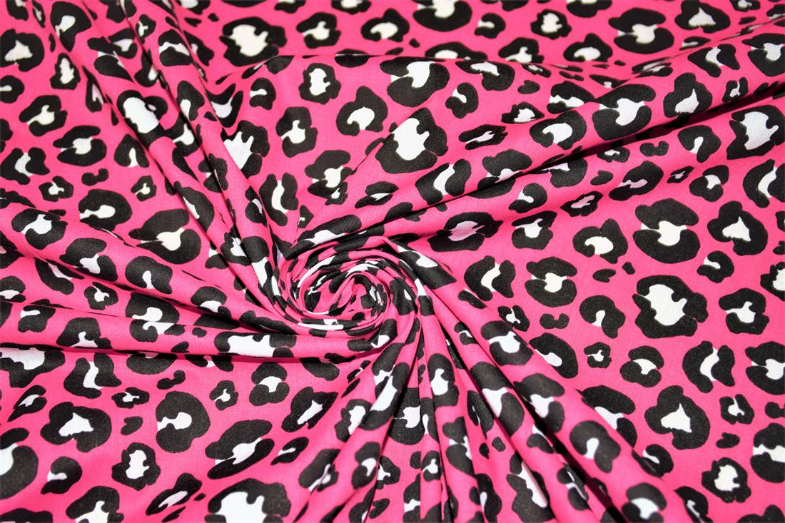 Pink Cotton Printed Poly Cottons
