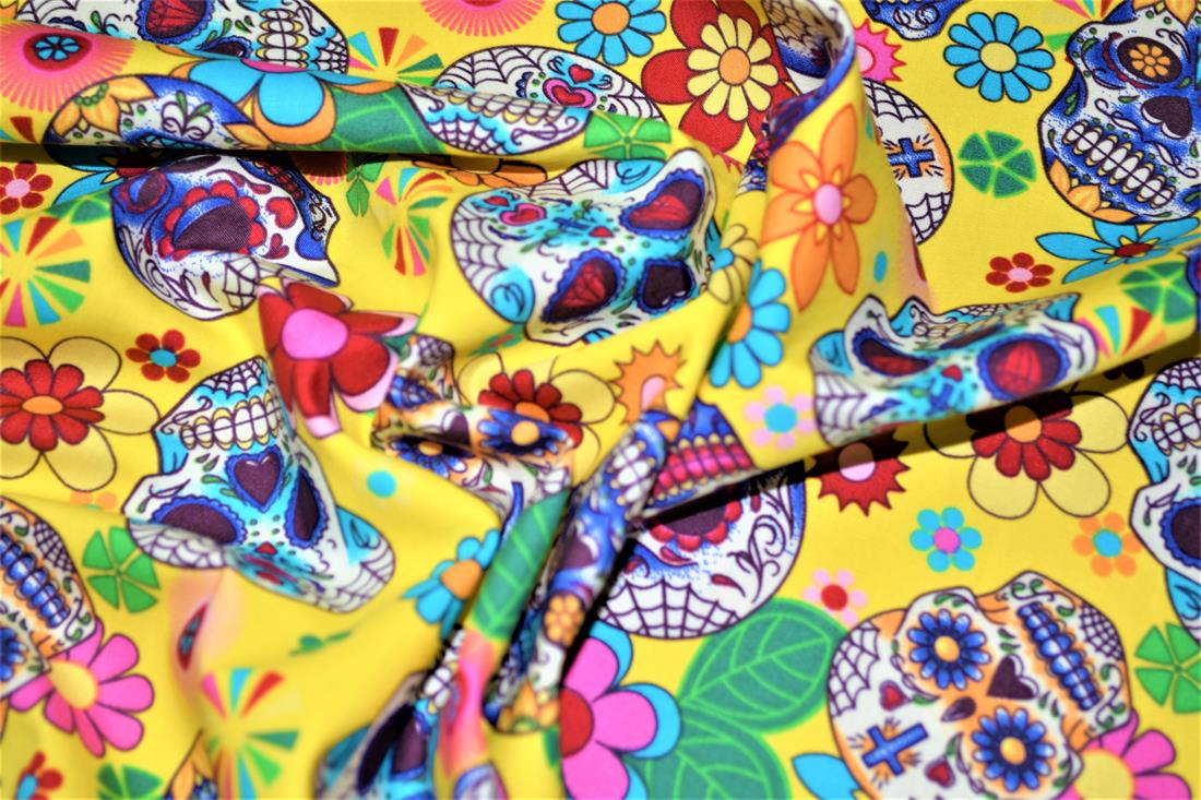 Yellow Cotton Sugar and Skulls
