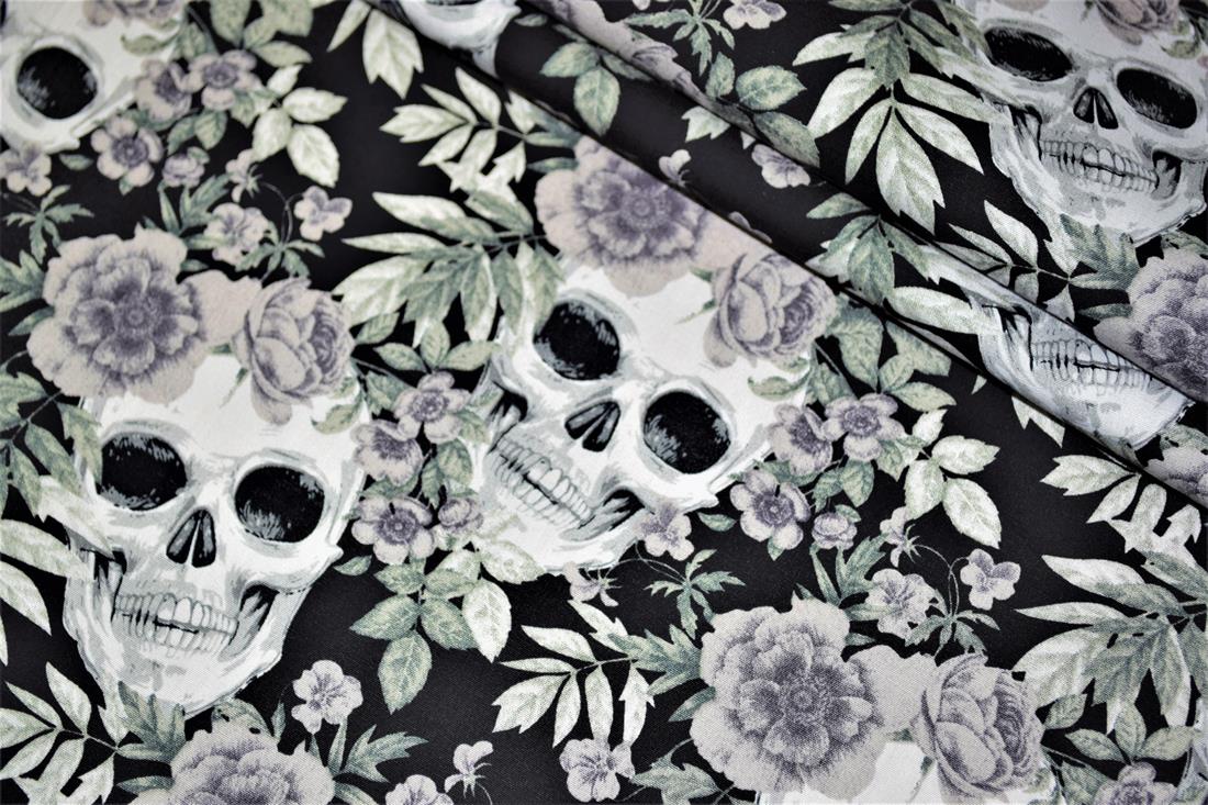 Black & White Cotton Halloween