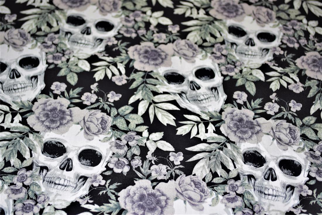 Black & White Cotton Halloween