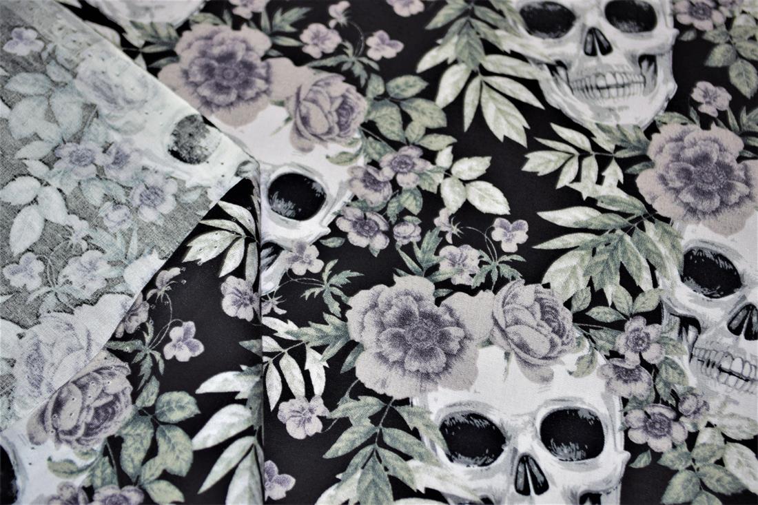 Black & White Cotton Halloween