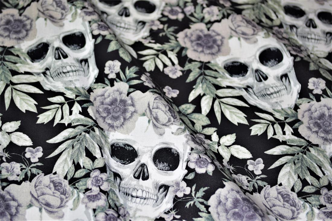 Black & White Cotton Halloween